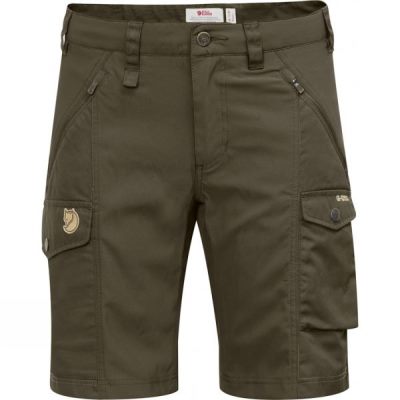 Pantalones Cortos Fjallraven Nikka Curved Mujer - Verde Oscuro Oliva - Chile ZPO237018